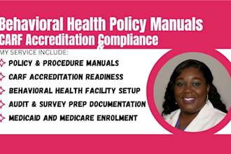 do behavioral health policy manual, and carf accreditation compliance
