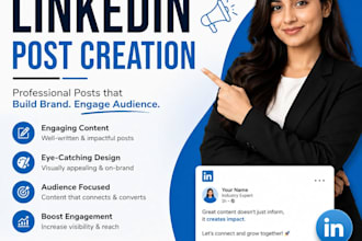create professional linkedin posts for personal brand