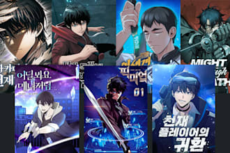 anime manga cover webtoon cover light novel manga illustration as manga artist