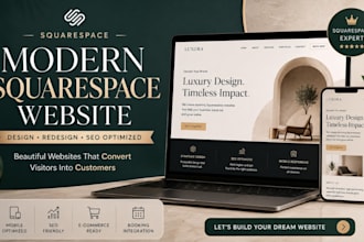 design a modern squarespace restaurant website for food business, food website