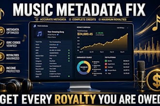 fix your music metadata and registration for accurate royalties