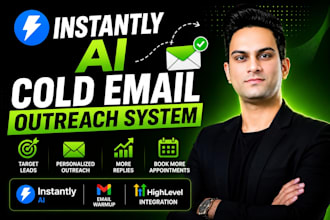 setup instantly cold email outreach system