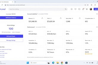 do mercari product listing for your store