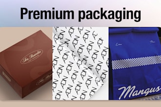 design premium and minimalist packaging for your brand