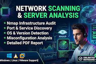 do professional network scanning and server configuration