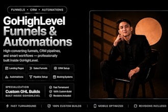 build a high converting gohighlevel funnel or landing page