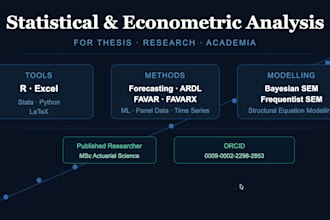 perform statistical and econometric analysis on your data