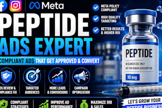 fix peptide facebook ads issues and optimize compliant ad campaigns