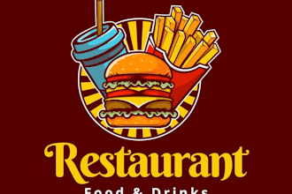 design unique and modern restaurant food logo design