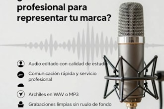 record a professional native spanish voice over