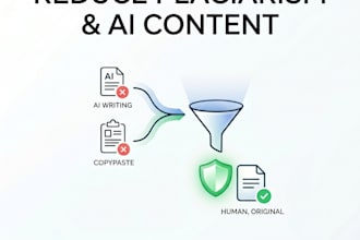 reduce plagiarism and ai similarity percentages