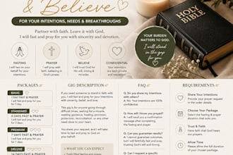 personalized fasting and prayer support with spiritual guidance