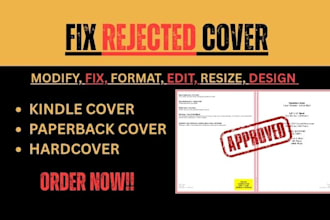 resize book cover, fix book cover, paperback book cover