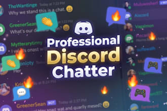 be your active discord chatter and community manager