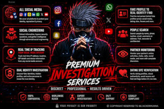 do osint, social engineering, legal takedown, partner monitoring, people search