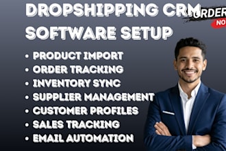 setup dropshipping CRM shopify woocommerce autods dsers zendrop cjdropshipping