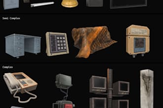 create or texture 3d game ready assets for you
