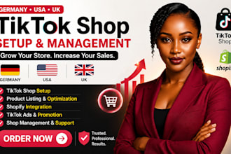 setup germany UK USA tiktok shop manage tiktok dropshipping product listing
