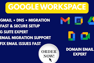 setup google workspace business email and fix dns records