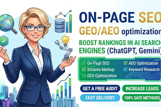 do on page SEO and ai search optimization with GEO and aeo