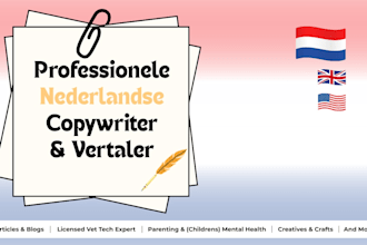 be your professional dutch copywriter and translator