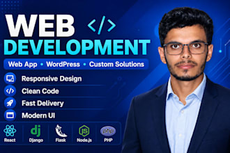 do website development, web app, wordpress website development