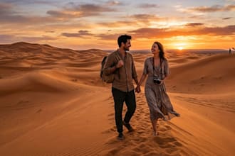 be your personal photographer in the desert of merzouga