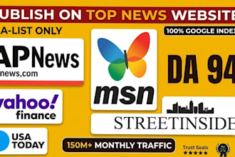 publish your article on apnews,com da92 and streetinsider finance yahoo da93