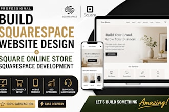 build squarespace website design square online store squarespace development