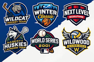 design professional sports mascot and badge logo