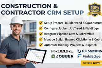 setup construction CRM via jobber jobtread buildr bolster unanet clickhome cobra