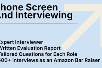 interview or phone screen candidates for your business
