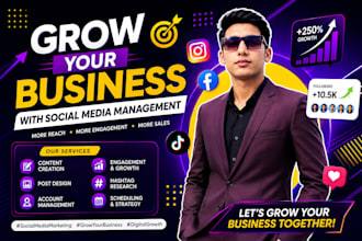 manage your social media platform and grow your business