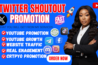 promote twitter  x shoutout ig tiktok  crypto music sharelink website  facebook