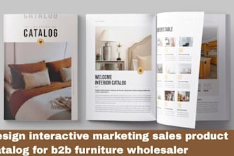 design promotional product catalog line sheet for industrial wholsale brand
