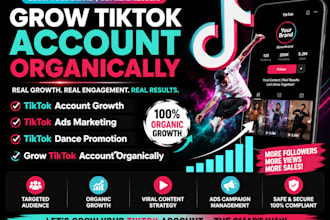 grow tiktok account organically, tiktok ads marketing, tiktok dance promotion