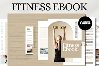 design health fitness ebook, pdf lead magnet, gym book, workout plan