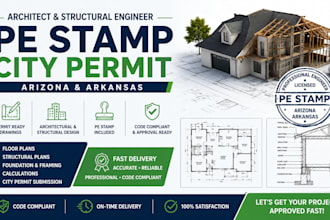 do architect, structural engineer design pestamp city pemit in arizona, arkansas