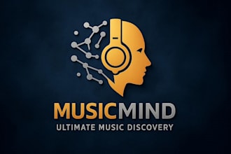 design awesome podcast, dj music, radio, studio logo