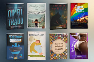 design a premium book cover or digital ebook cover