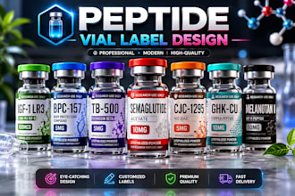 do peptide label design peptide vial sarms peptide label supplement vial labels