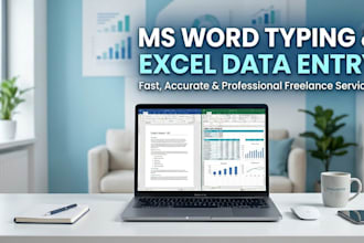 do ms word typing, excel data entry and document formatting