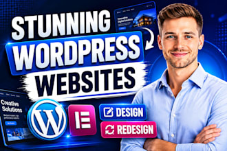 design a stunning elementor wordpress website