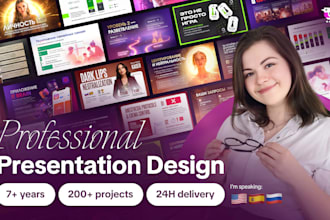 design a professional presentation for marketing and sales