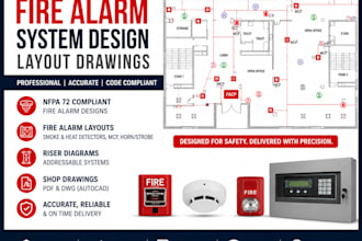 design UK fire alarm system layout drawings to nfpa 72 standards