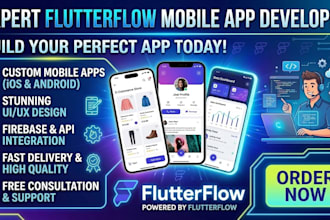 build flutterflow multi vendor marketplace app flutter react native ai app