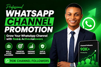 whatsapp channel promotion grow 90k channel followers whatsapp channel promotion