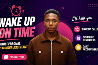 be your personal wake up call assistant reminder for schedules and meetings