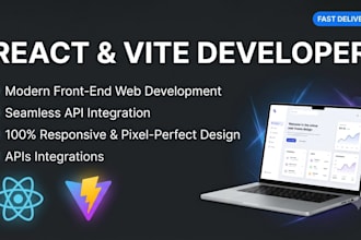 be your react front end developer for API integration