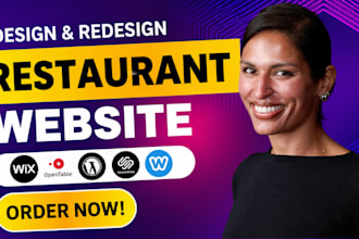 design restaurant website on wordpress wix squarespace or square restaurant menu